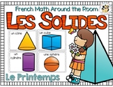 French spring math 3D shapes: Les solides~Printemps