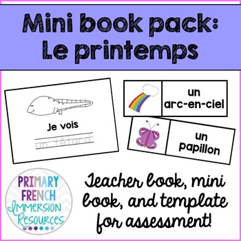 Preview of French spring mini book pack - Le printemps!