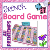 French spring vocabulary board game JEU - LE PRINTEMPS