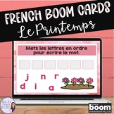 French spring vocabulary digital task cards BOOM CARDS LE 