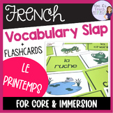 French spring vocabulary flashcards and vocabulary slap ga