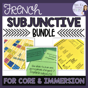Preview of French subjunctive bundle -speaking and writing / le subjonctif