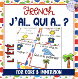 French summer speaking activity ACTIVITÉ ORALE L'ÉTÉ J'AI QUI A