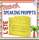 French summer speaking activity COMMUNICATION ORALE L'ÉTÉ