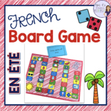 French summer vocabulary board game JEU - L'ÉTÉ