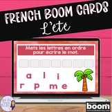 French summer vocabulary digital task cards BOOM CARDS L'ÉTÉ