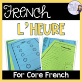 French time speaking and writing ACTIVITÉS POUR L'HEURE