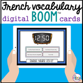 French time vocabulary review digital BOOM cards