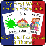 French to English First Words Flashcards - 250+ Beginner V