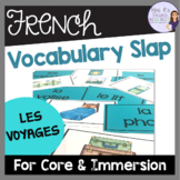 French travel themed flashcards and vocabulary slap game L