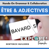 French - Être & Adjectives - Sentence Builders hands-on ac