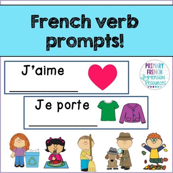 Preview of French verb prompts - Les verbes