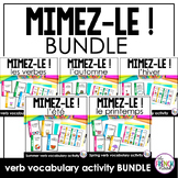 French verb vocabulary charades BUNDLE