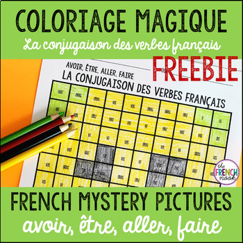 Preview of French verbs colour by code avoir, être, aller, faire