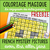 French verbs colour by code avoir, être, aller, faire