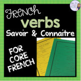 French verbs savoir and connaître worksheet