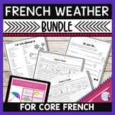 French weather vocabulary activities for beginners BUNDLED