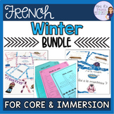French winter vocabulary bundle for speaking and writing A