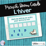 French winter vocabulary digital task cards BOOM CARDS L'HIVER