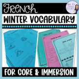 French winter vocabulary activities and worksheets ACTIVIT