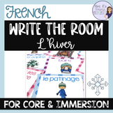 French winter vocabulary write the room  ÉCRIS LA SALLE - HIVER