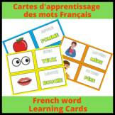 French word Learning Cards (French) : Cartes d'apprentissa