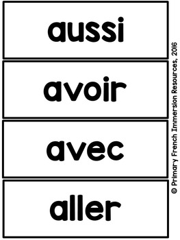 French word wall - EDITABLE by Primary French Immersion | TpT