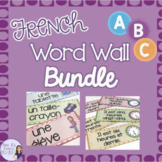 French word walls and posters bundle for beginners DECOR: 