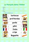 French words into foreign languages