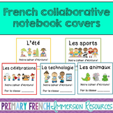 French writing centre notebook covers - class journals