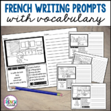 French writing prompts images with vocabulary