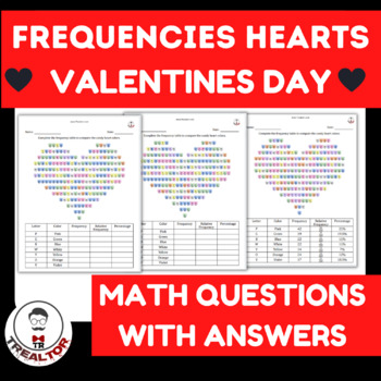 valentines day activities middle school math frequency table worksheets pdf