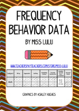 Frequency Data Sheets for Behavior
