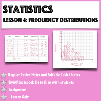 Preview of Statistics - Lesson 4: Frequency Distributions and their Graphs