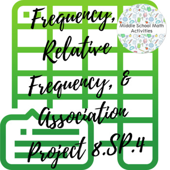 Preview of Frequency, Relative Frequency, & Association Project (8.SP.4)