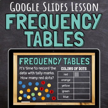 Preview of Frequency Tables Interpreting Categorical and Numerical Data Google Slides