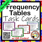 Frequency Tables Task Cards w/ QR Codes NOW Digital!