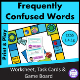 Frequently Confused Words Homophones Game Task Cards Works