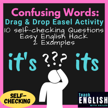 Preview of Frequently Confused Words ⭐ It's & Its | Self-Checking Easel Activity & Lesson 