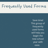 Frequently Used Forms