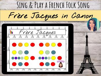 Preview of Frere Jacques - Sing & Move in Canon, Boomwhacker / Orff Rounds & Assessments