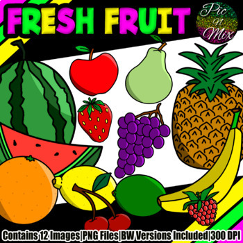 Preview of Fresh Fruit Clip Art