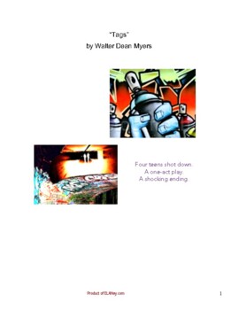 Preview of Fresh Ink: Workbook for "Tags" by Walter Dean Myers