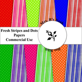 Fresh Stripes and Dots Papers - CU OK