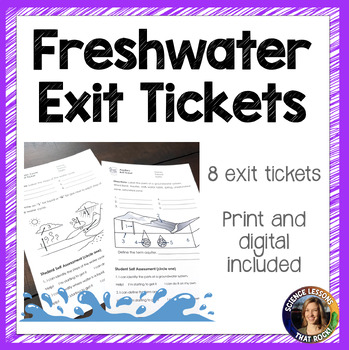 Preview of Fresh Water Exit Tickets