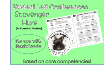 Preview of FreshGrade Scavenger Hunt (Student Led Conferences)