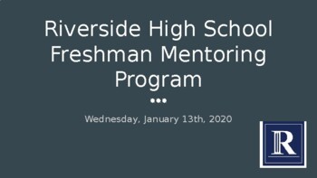 Preview of Freshman Mentoring Program Meeting #2