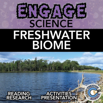 Preview of Freshwater Biome Resources - Leveled Reading, Activities, Notes & Slides