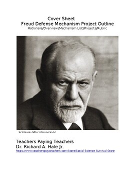 Preview of Freud Defense Mechanism Project Outline/Rationale/Potential Projects Idea/Rubric