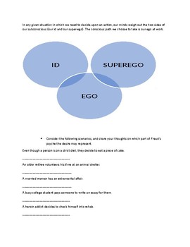 examples of id ego and superego